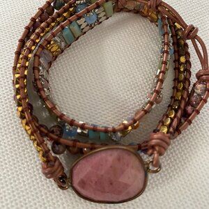 WRAP BRACELET - COLORED STONES